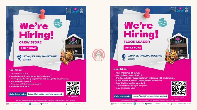 Contoh Lowongan Kerja di Mie Gacoan